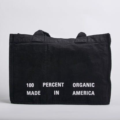 Arch Logo Heavyweight Tote Bag, Phantom Black by URTHWEAR