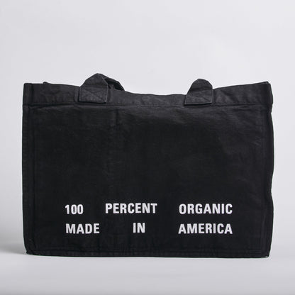 Mortal Planet Heavyweight Tote Bag, Phantom Black by URTHWEAR