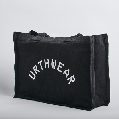 Arch Logo Heavyweight Tote Bag, Phantom Black by URTHWEAR