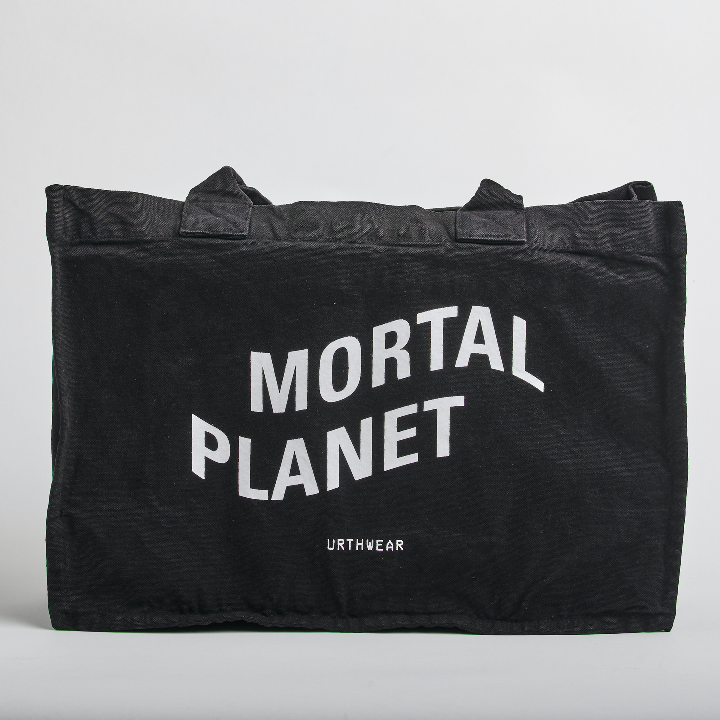 Mortal Planet Heavyweight Tote Bag, Phantom Black by URTHWEAR