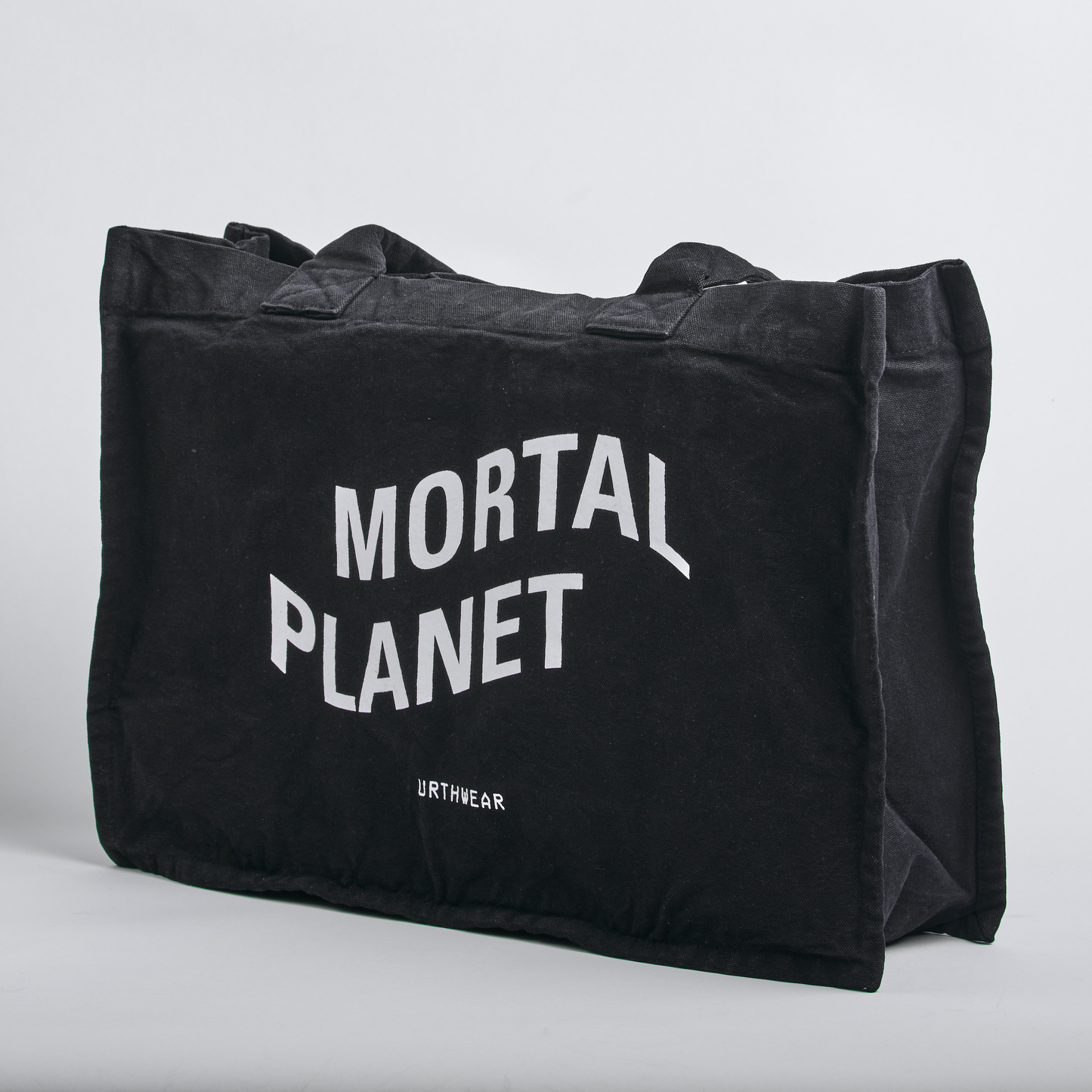 Mortal Planet Heavyweight Tote Bag, Phantom Black by URTHWEAR