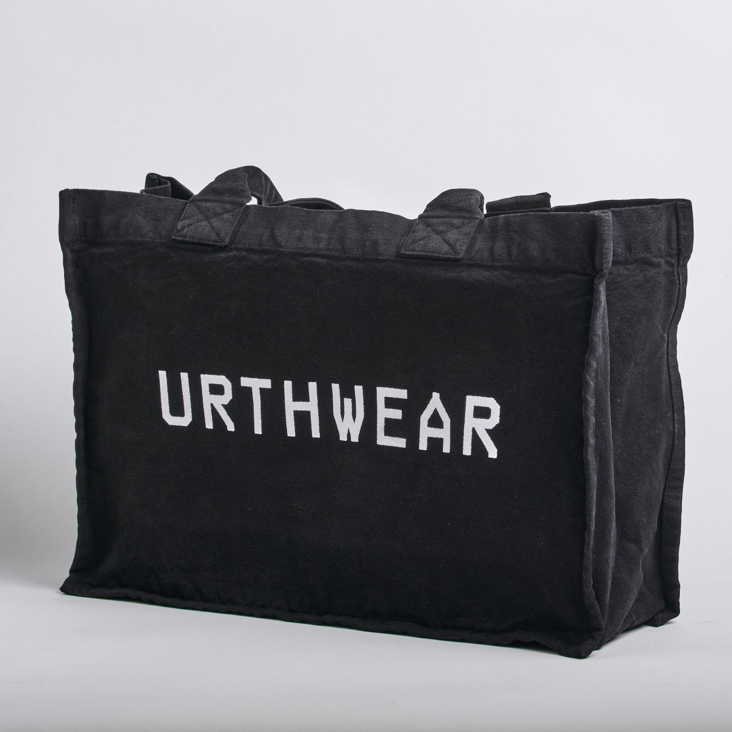 Logo Heavyweight Tote Bag, Phantom Black by URTHWEAR