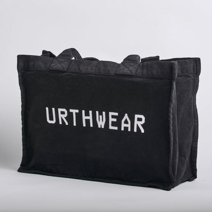 Logo Heavyweight Tote Bag, Phantom Black by URTHWEAR