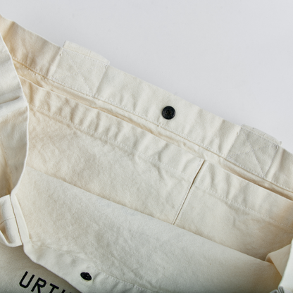 Arch Logo Heavyweight Tote Bag, Oat White by URTHWEAR