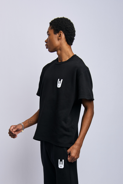Creative Department Cloudfleece Oversized Tee, Super Black by URTHWEAR