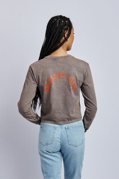 Radiate Love Midweight Standard Long Sleeve, Camo Grey by URTHWEAR