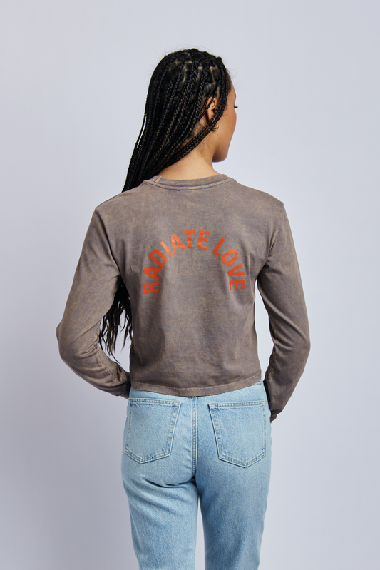 Radiate Love Midweight Standard Long Sleeve, Camo Grey by URTHWEAR