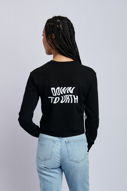 Down To Urth Midweight Standard Long Sleeve, Super Black by URTHWEAR