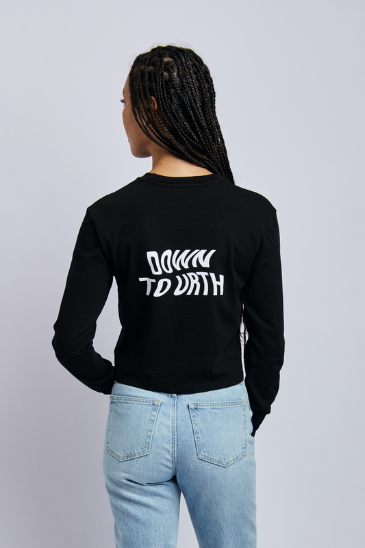 Down To Urth Midweight Standard Long Sleeve, Super Black by URTHWEAR