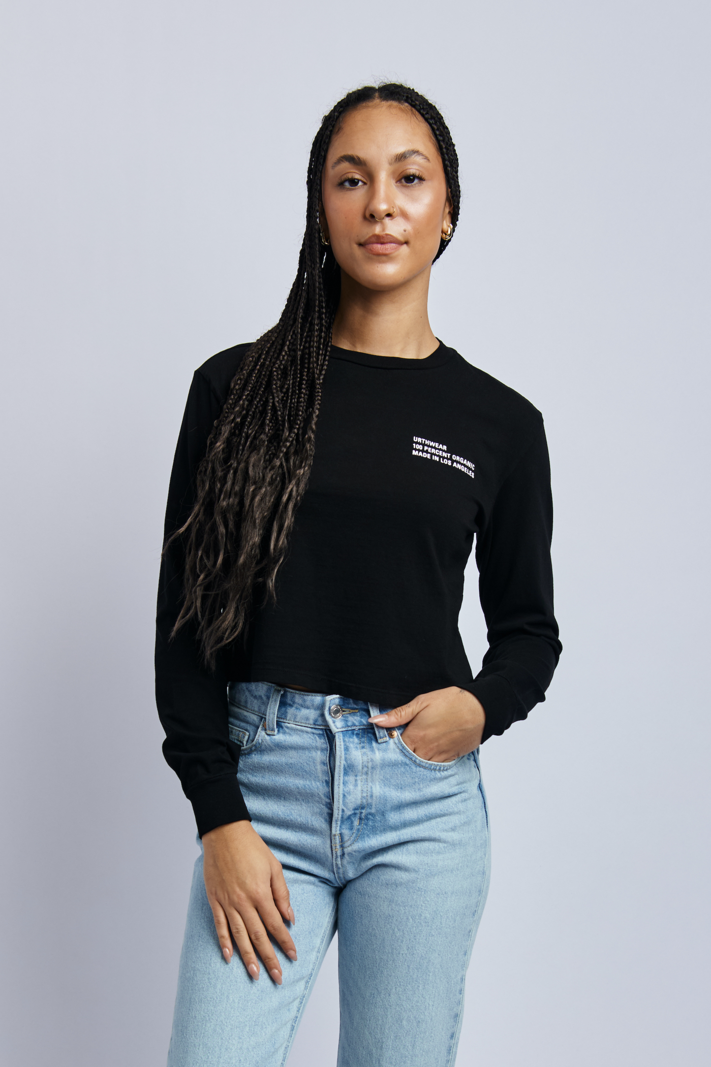 Origins Midweight Standard Long Sleeve, Super Black by URTHWEAR