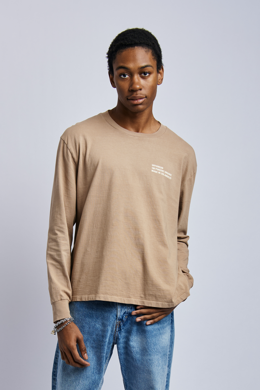Origins Midweight Relaxed Long Sleeve, Desert Clay by URTHWEAR