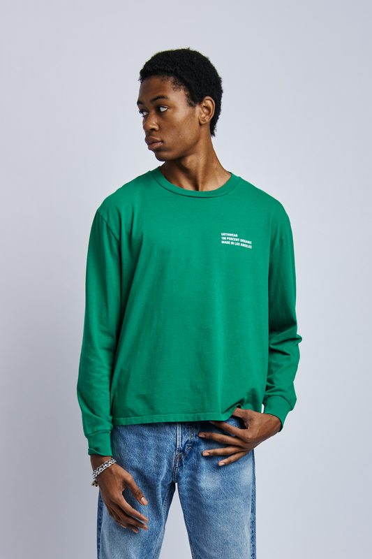 Origins Midweight Relaxed Long Sleeve, Rolex Green by URTHWEAR