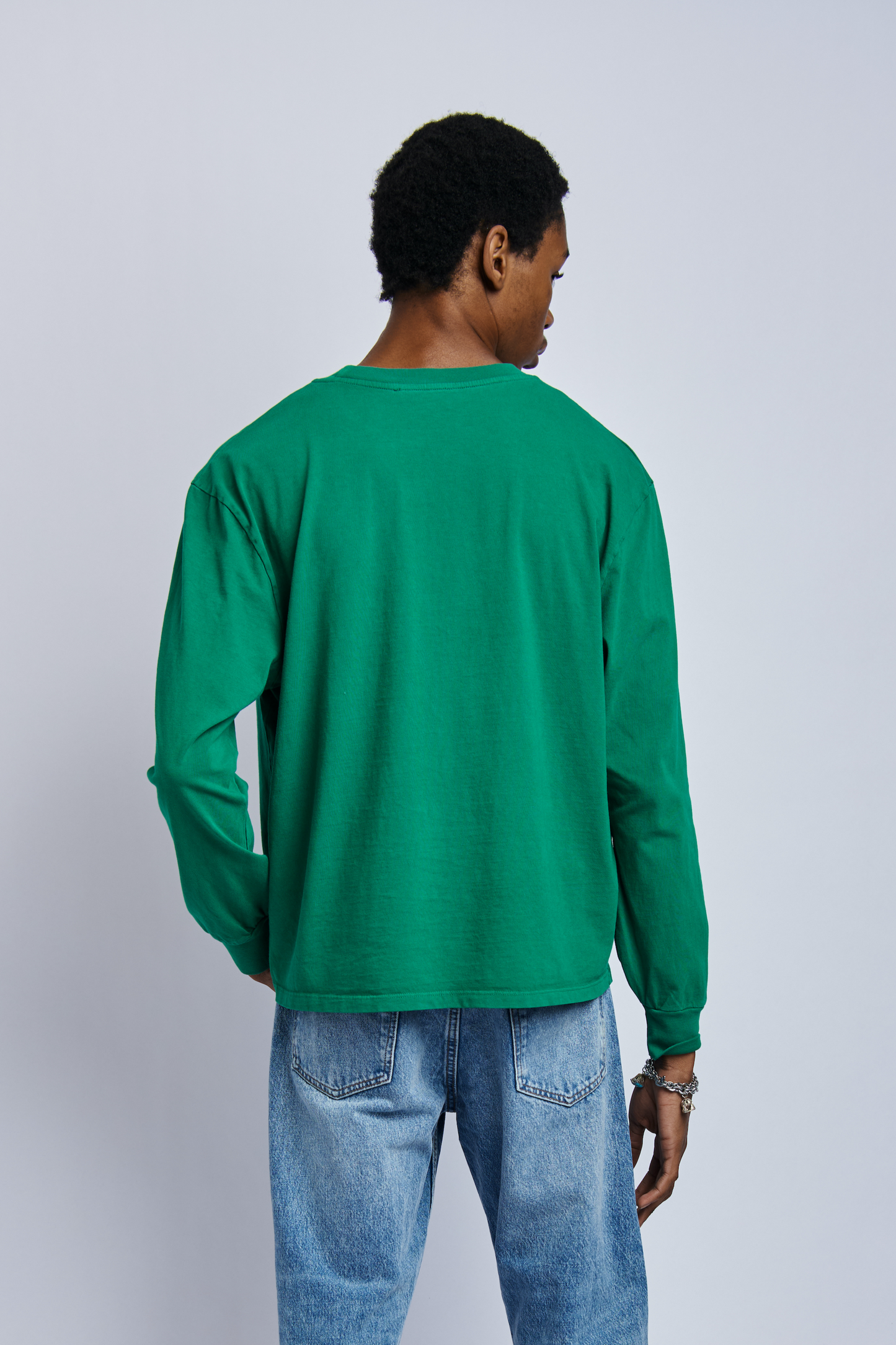 Origins Midweight Relaxed Long Sleeve, Rolex Green by URTHWEAR