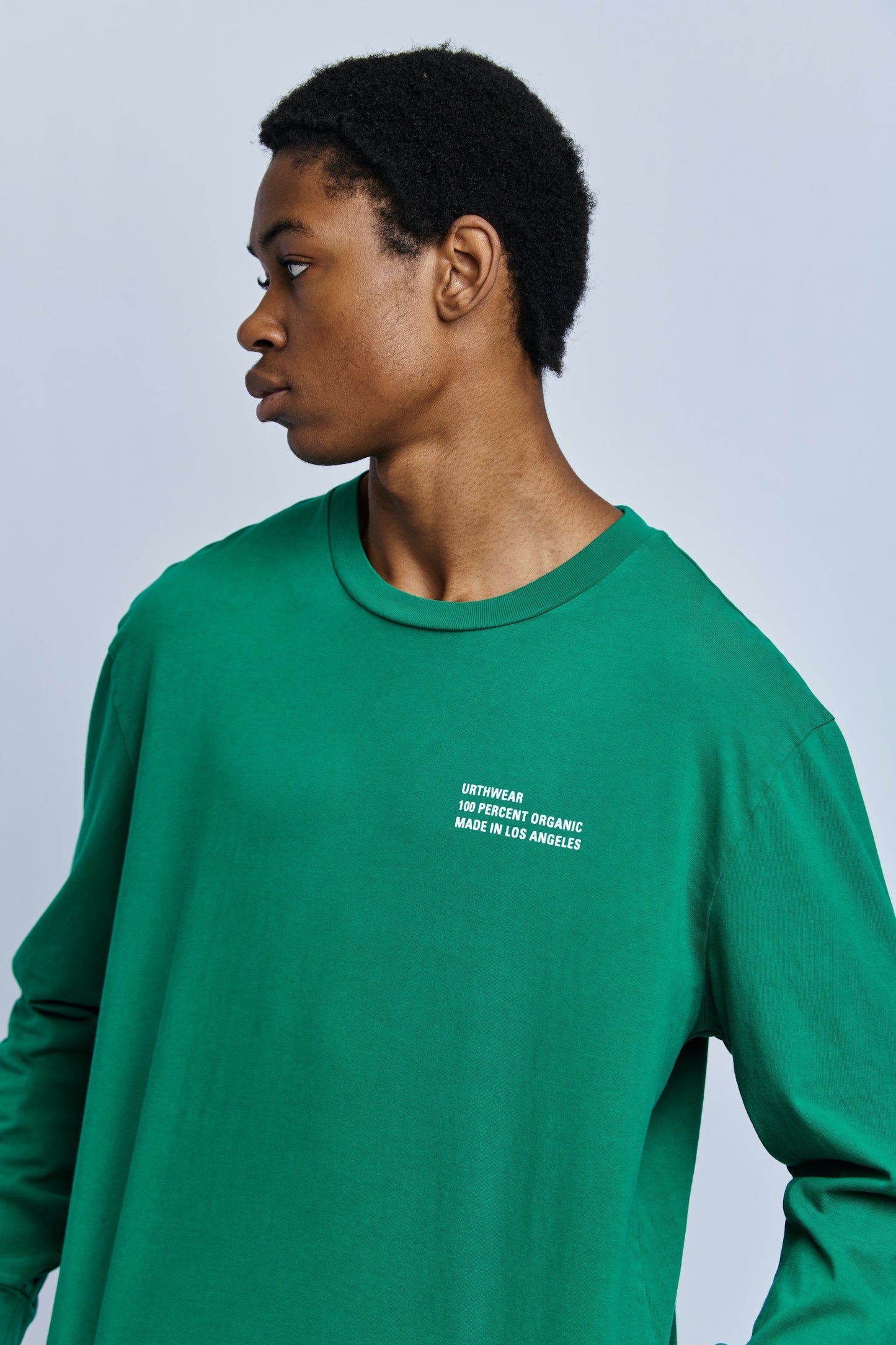 Origins Midweight Relaxed Long Sleeve, Rolex Green by URTHWEAR