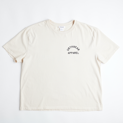 Logo Midweight Relaxed Tee, Cosmic Sand by URTHWEAR