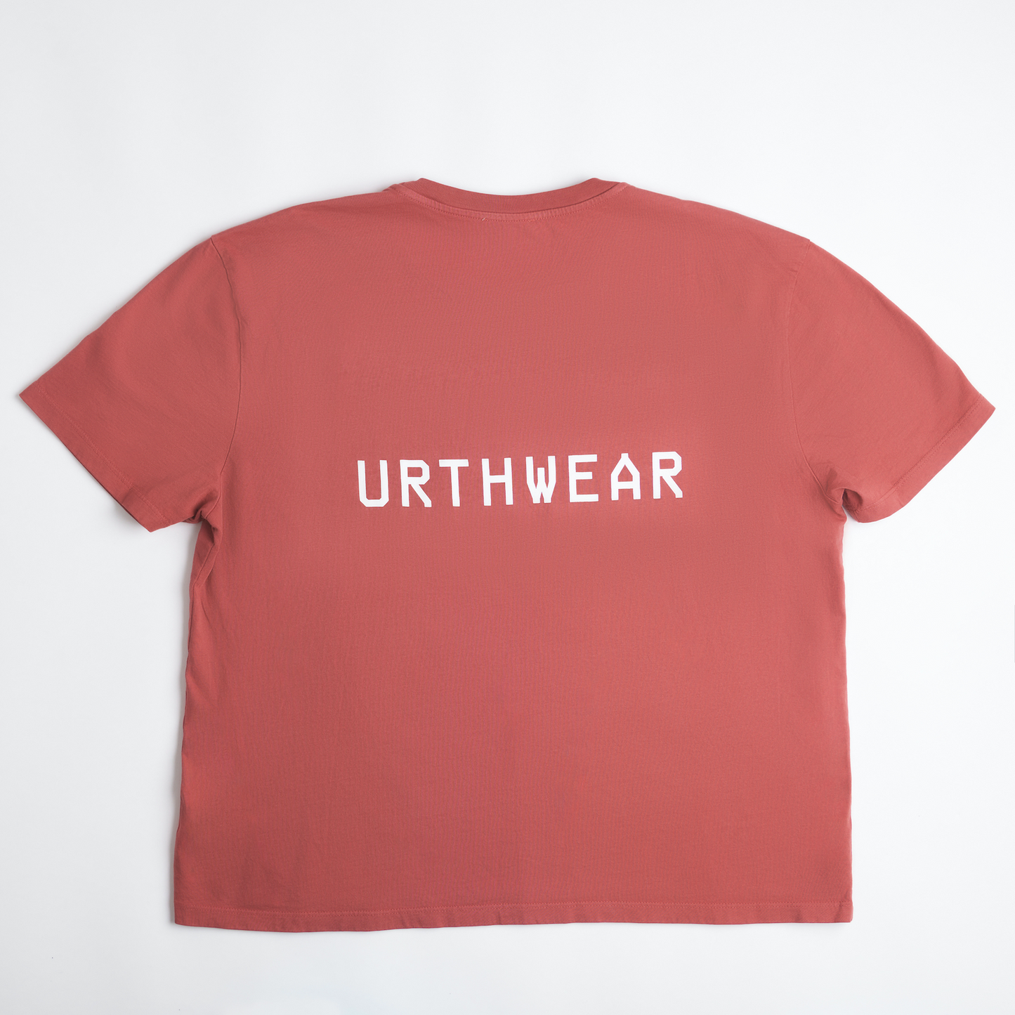 Logo Midweight Relaxed Tee, Ash Red by URTHWEAR