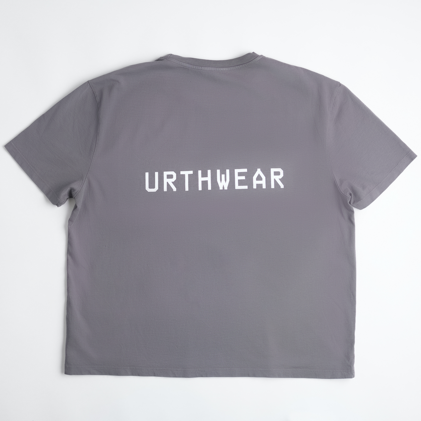 Logo Midweight Relaxed Tee, Gravel Grey by URTHWEAR