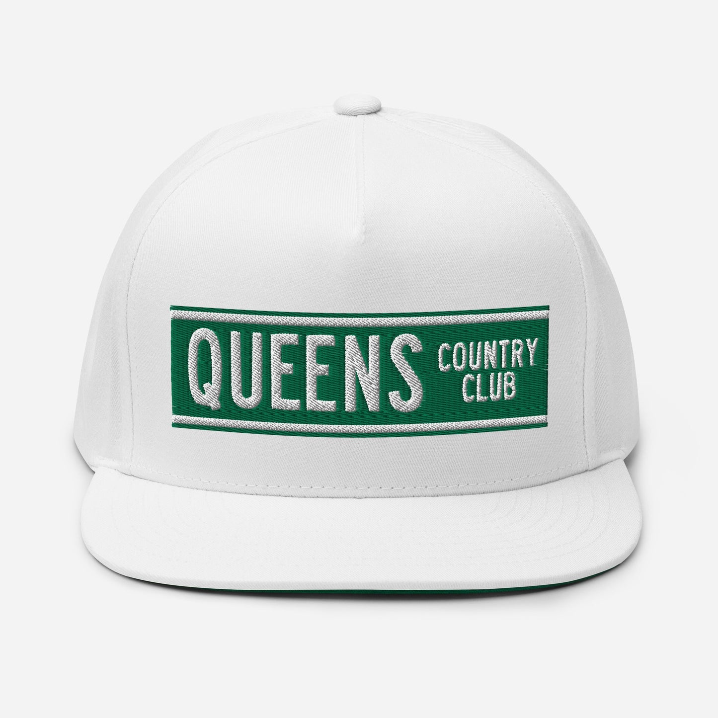 Queens CC Street Sign Flat Bill Cap by Queens Country Club