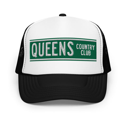 Foam trucker hat by Queens Country Club