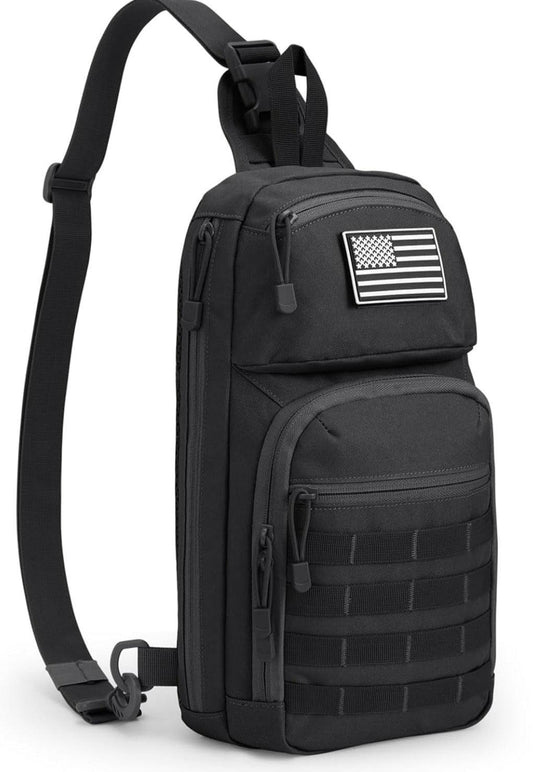 FR Fashion Co. 16" Men's 10L MOLLE Tactical Sling Backpack - FR Fashion Co. 