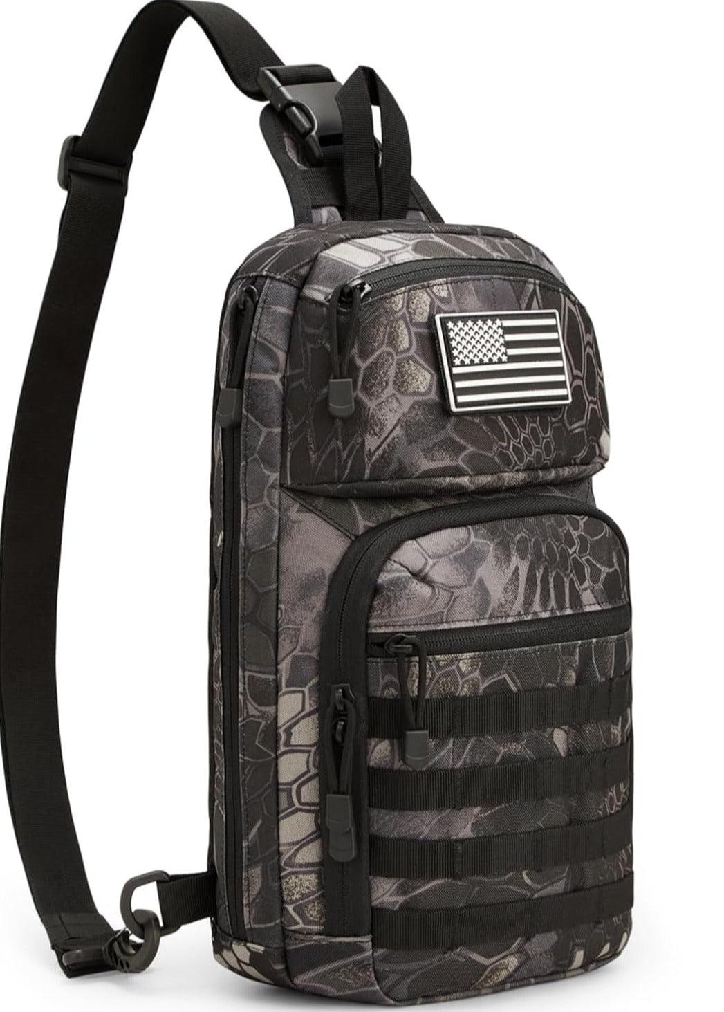 FR Fashion Co. 16" Men's 10L MOLLE Tactical Sling Backpack - FR Fashion Co. 