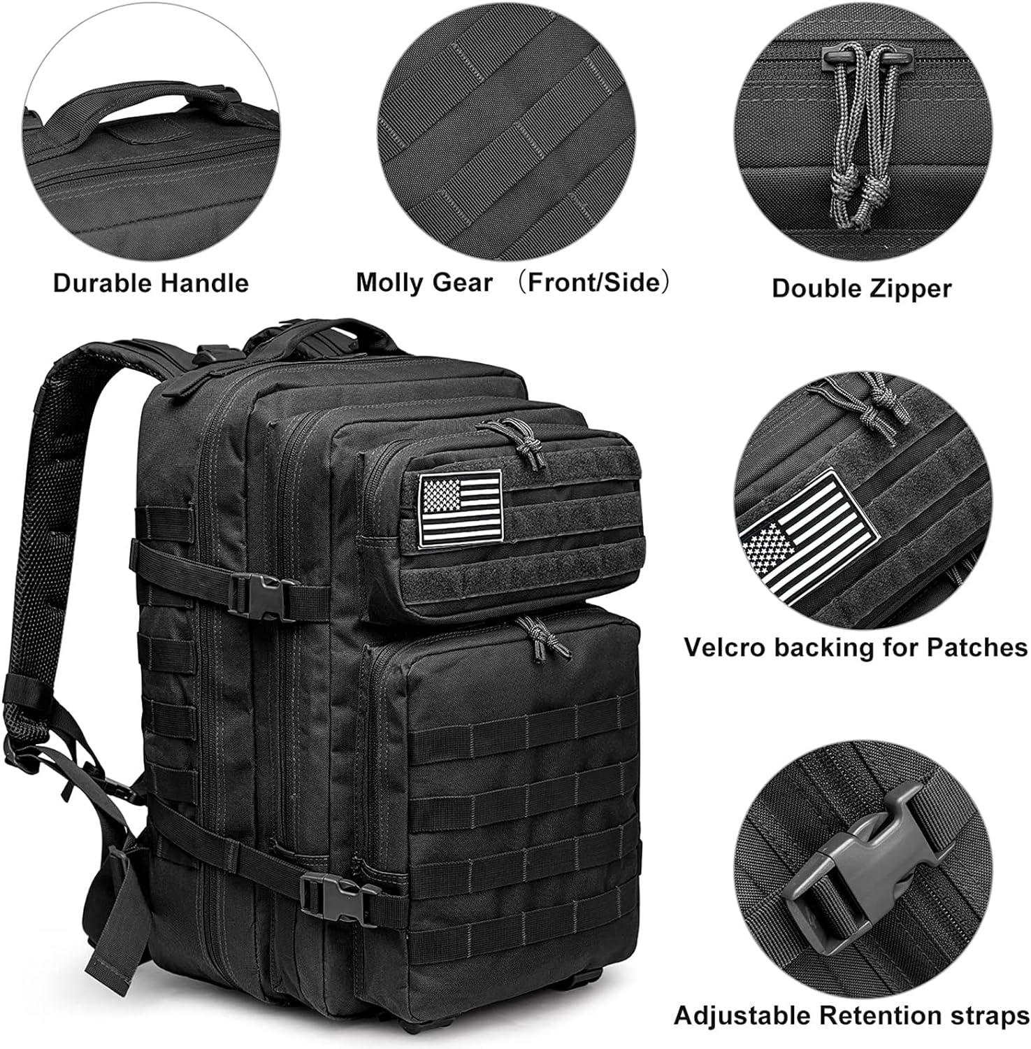 FR Fashion Co. 18" Men's 40L Tactical MOLLE Backpack - FR Fashion Co. 