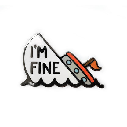 I'm Fine Boat Golf Ball Marker by Kolorspun