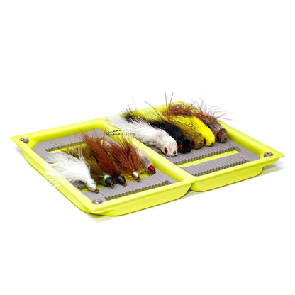 JHFLYCO Assorted Large Streamer Box - accessories, articulated, assorted fly box, Combo Fly Boxes, fly boxes, loaded fly box, Loaded Foam Fly Box, streamers, trout streamers | Jackson Hole Fly Company