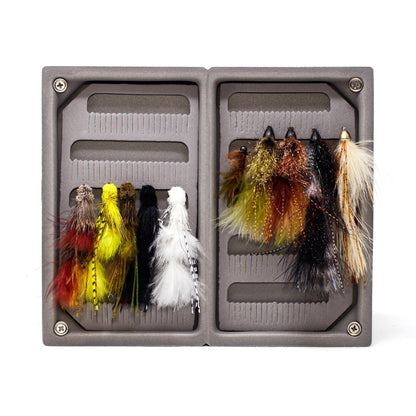 JHFLYCO Assorted Medium Streamer Box - accessories, articulated, assorted fly box, fly boxes, loaded fly box, Loaded Foam Fly Box, streamers, trout streamers | Jackson Hole Fly Company