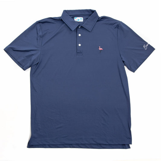 Navy & Flamingo Polo