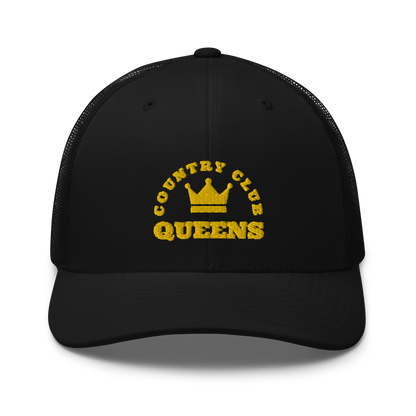 Queens CC Crown Trucker Cap by Queens Country Club