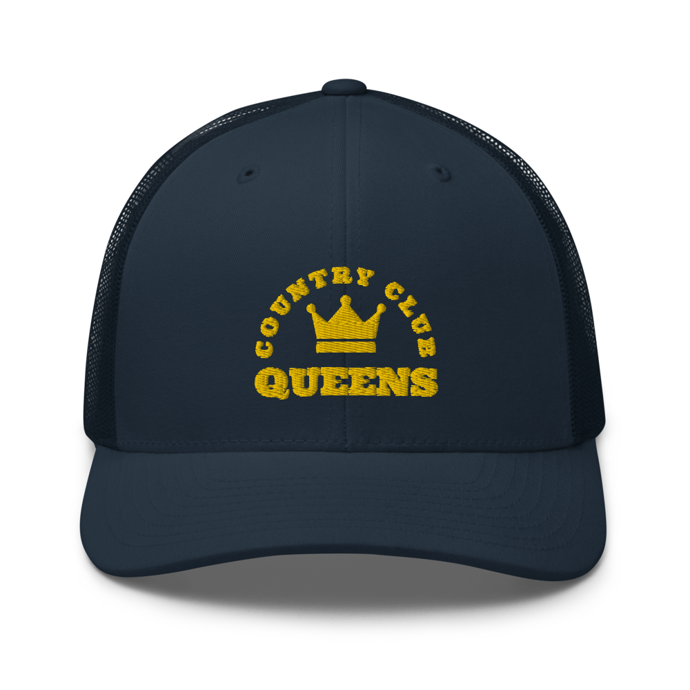 Queens CC Crown Trucker Cap by Queens Country Club