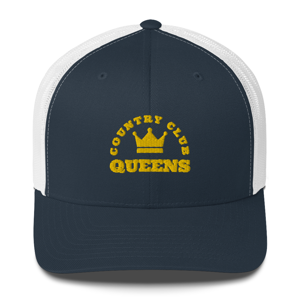 Queens CC Crown Trucker Cap by Queens Country Club