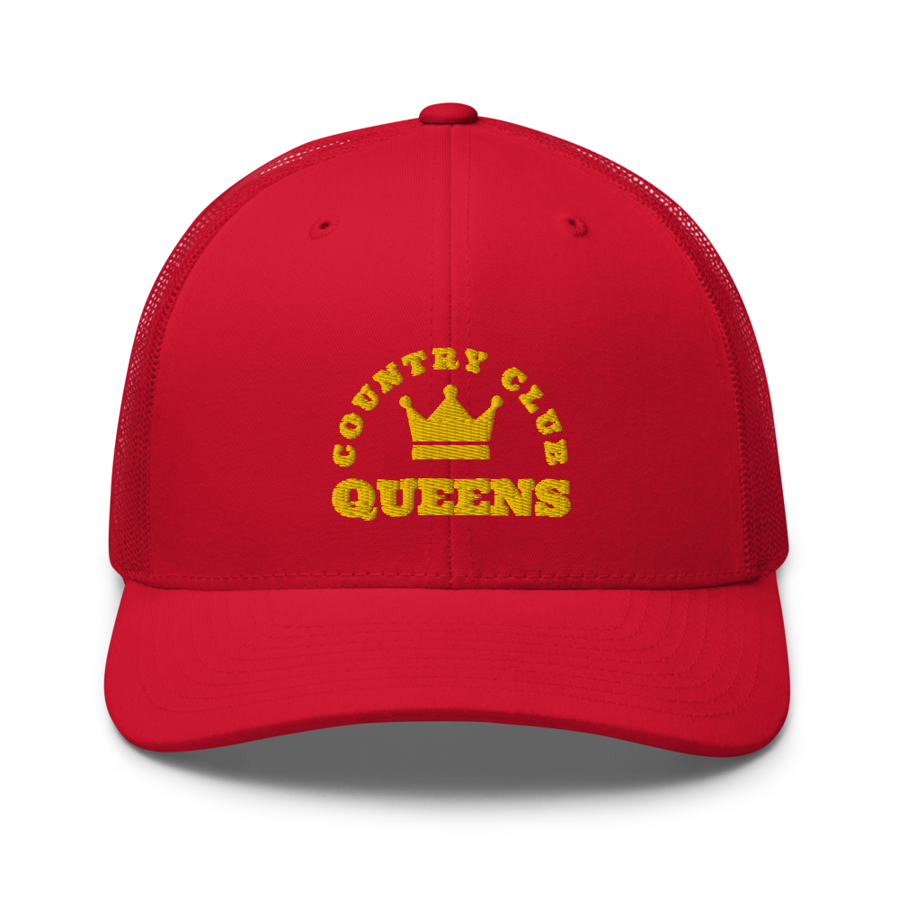 Queens CC Crown Trucker Cap by Queens Country Club