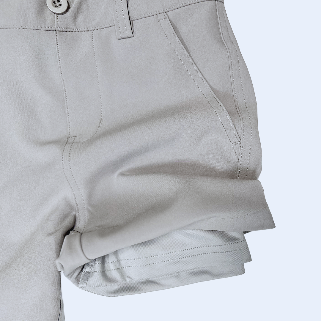 Grey Youth Performance Shorts