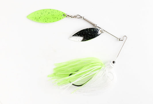 Vicious Spin Doctor - 3/8 oz Spinnerbait - Chartreuse & White