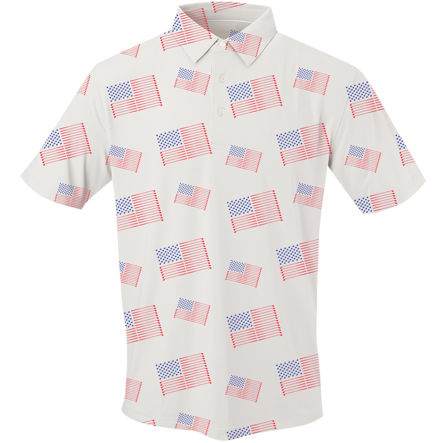 Golf Flag Men's Polo