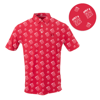 Golf & Pizza Men's Polo