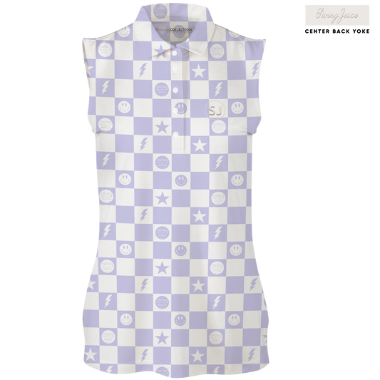 Golf Smiley Women's Sleeveless Polo