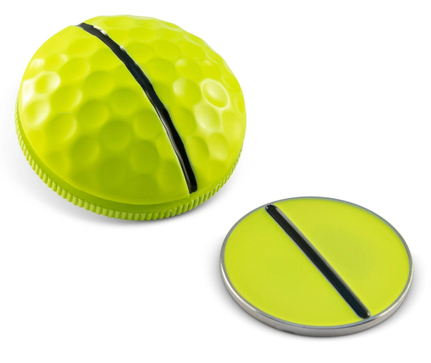 Optic Yellow + Coin Ball Marker