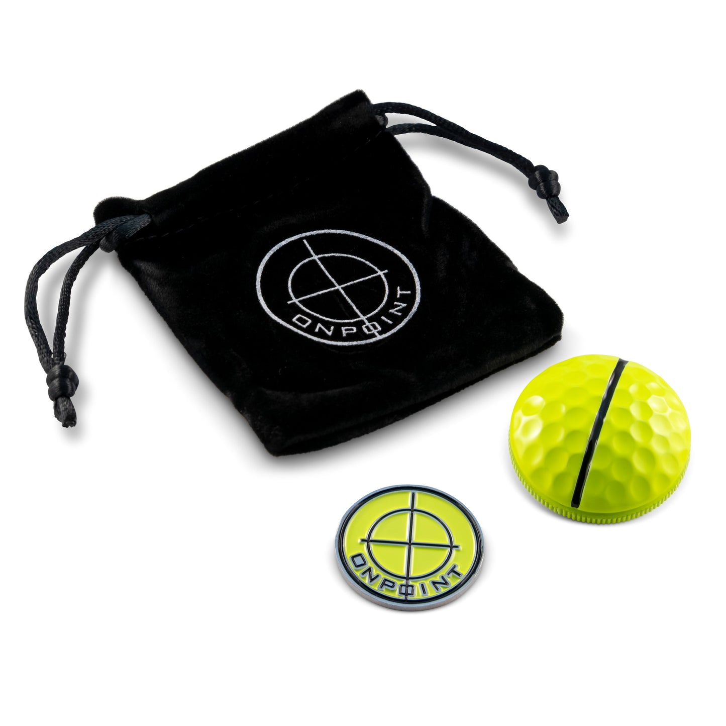 Optic Yellow + Coin Ball Marker