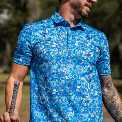 Butterfly Paradise Everyday Polo by Tropical Bros