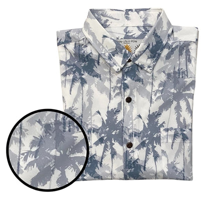 Super Stretch - Cali Palms Hawaiian Shirt by Tropical Bros