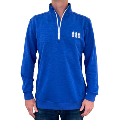 Country Club Blue Quarter Zip by Tropical Bros