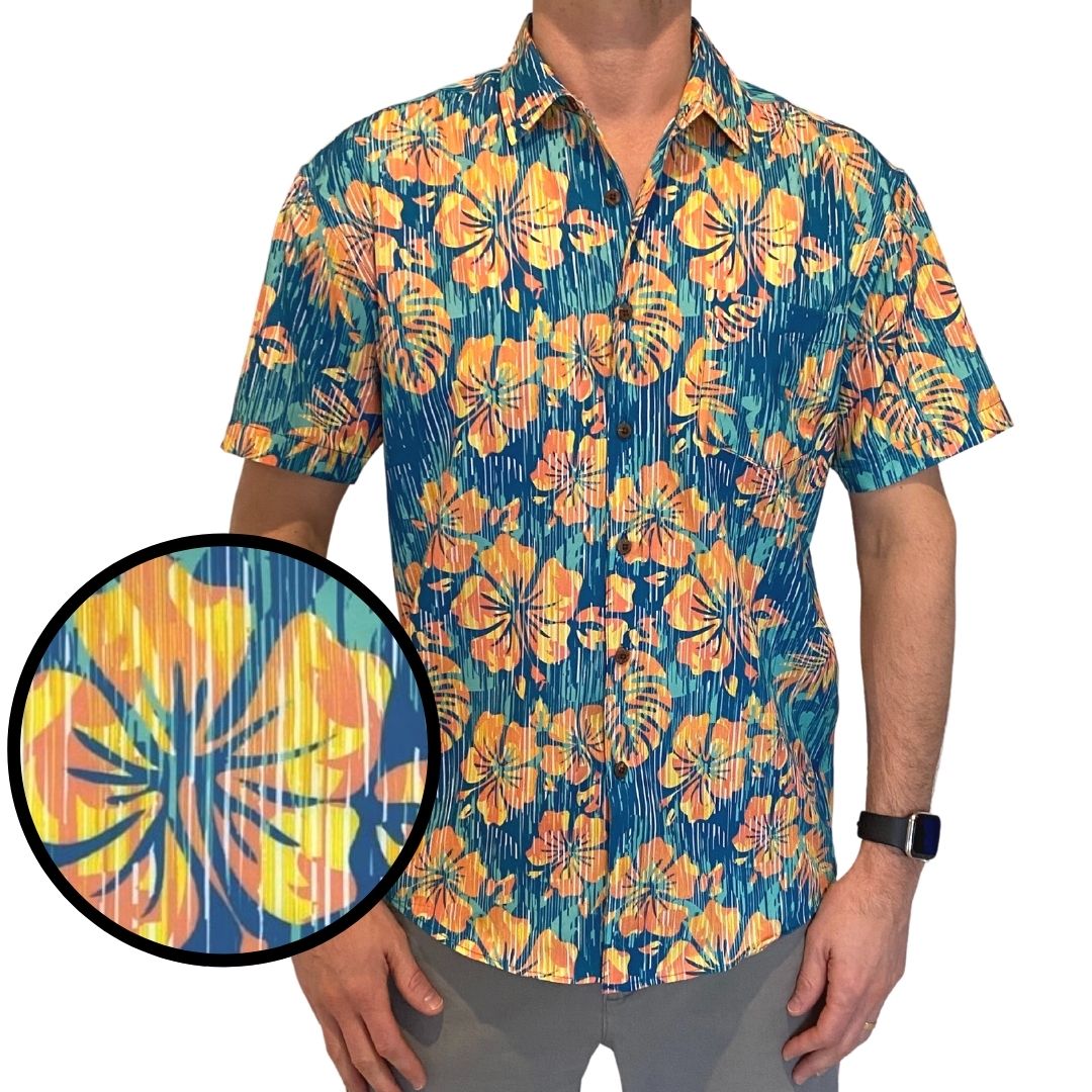 Super Stretch - The Day Tripper Hawaiian Shirt by Tropical Bros