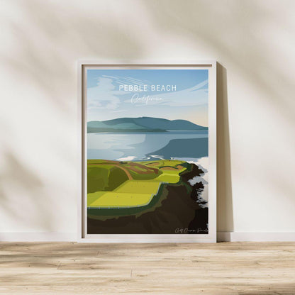 Pebble Beach, California by Golf Course Prints