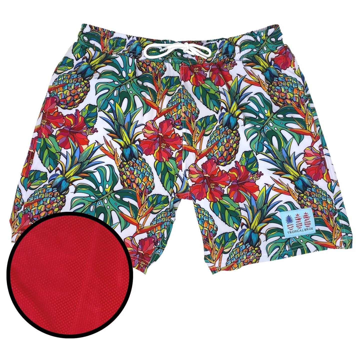 Pineapple Vibes Swimsuit Shorts by Tropical Bros