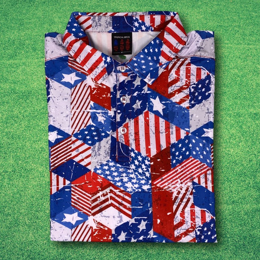 The Stars n Stripes Everyday Polo by Tropical Bros