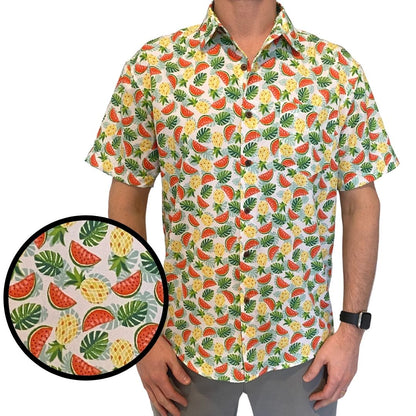 Super Stretch - "Waist" Management Hawaiian Shirt by Tropical Bros