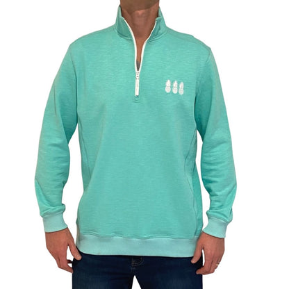 Hawaii Turquoise Quarter Zip by Tropical Bros